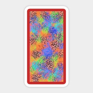 MULTICOLOR ABSTRACT ART Sticker